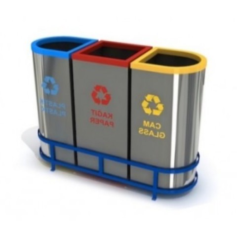 Krom Gövde Hazneli Geri Dönüşüm Seti