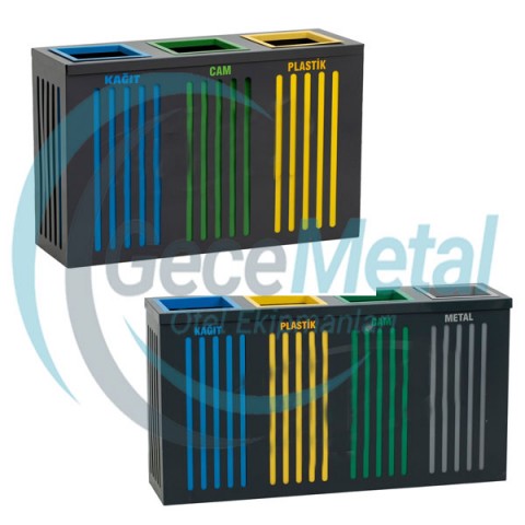 Çok Renkli Şerit Geri Dönüşüm Seti