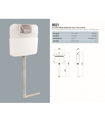 NKP HELA TAŞI İÇİN GÖMME REZERVUAR NKP HELA TAŞI İÇİN GÖMME REZERVUAR