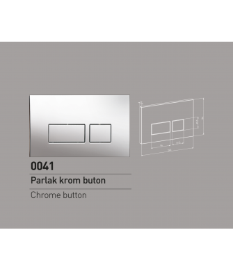 NKP 0041 PARLAK KROM BUTON NKP 0041 PARLAK KROM BUTON