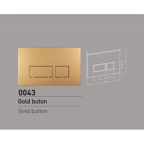 NKP 0043 GOLD BUTON