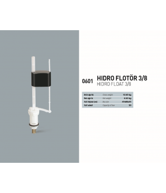 NKP 0601 3/8 LT. HİDRO FLATÖR NKP 0601 3/8 LT. HİDRO FLATÖR