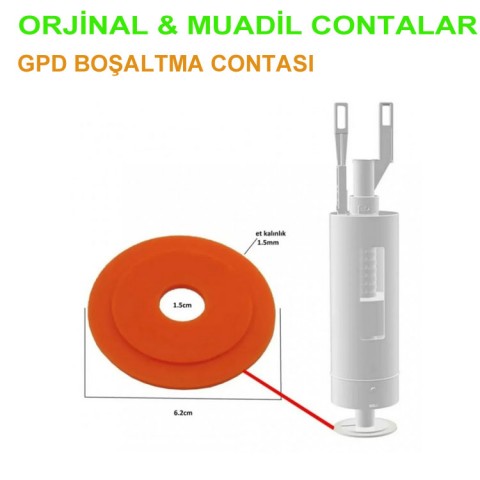 GPD Gömme Rezervuar Iç Takım Boşaltma Grubu Contası