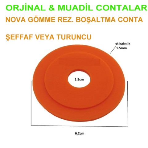 Nova Gömme Rezervuar Iç Takım Boşaltma Grubu Contası