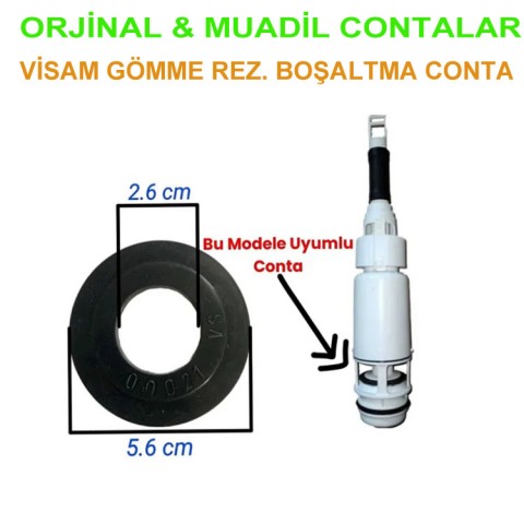 Visam Gömme Rezervuar Iç Takım Boşaltma Grubu Contası