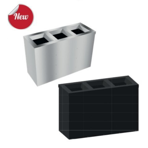 Üçlü Yönlendirmeli Geri Dönüşüm Çöp Kovası