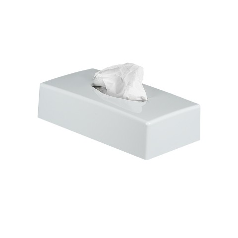 Otel Tipi Kağıt Mendil Kutusu Dispenseri Beyaz